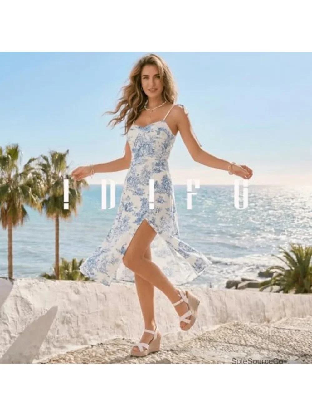 IDIFU Platform Wedge Sandals Heels Summer
